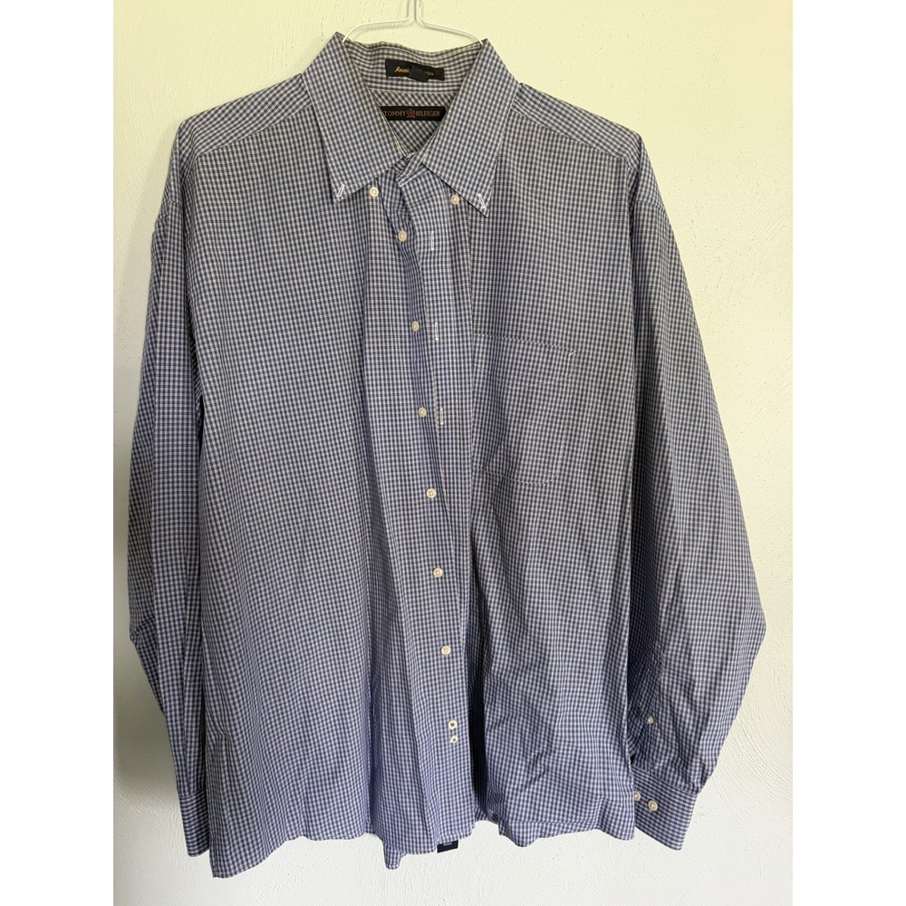 vintage Tommy Hilfiger "American Classics" men's button-up collared shirt Sz 17